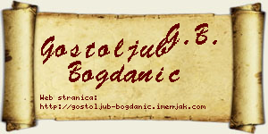Gostoljub Bogdanić vizit kartica